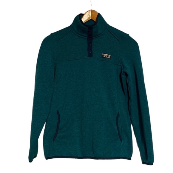 L.L. Bean Sweater Fleece Pullover - Picture 1 of 6